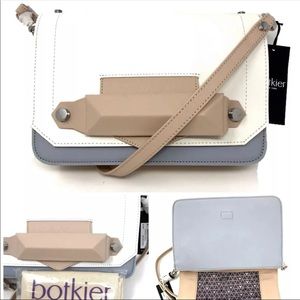 Botkier READE Leather Colorblock Leather Crossbody Purse in Latte (Reg: $248)
